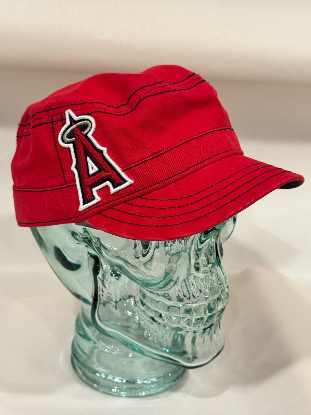 Los Angeles Angels of Anaheim Women’s Red Embroidered Logo Cadet Hat Cap MLB